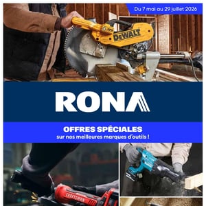 Image de la Promotion Circulaire Rona - Offres spéciales sur nos meilleures marques d'outils à Boucherville