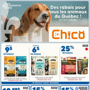 Image de la Promotion Circulaire Chico Boutique d'Animaux