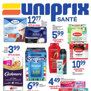 Image de la Promotion Circulaire Uniprix - Santé à Sherbrooke