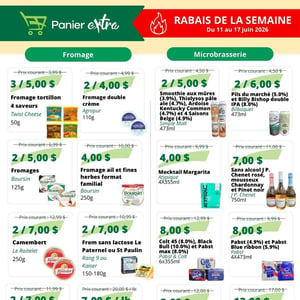 Image de la Promotion Circulaire Panier Extra