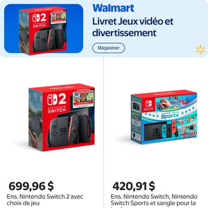 Image de la Promotion Circulaire Walmart - Livret Jeux vidéo et divertissement à Sherbrooke