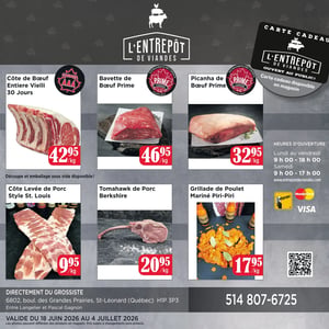 Image de la Promotion Circulaire L'Entrepôt de Viandes