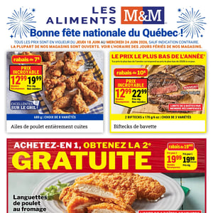 Image de la Promotion Circulaire Les Aliments M&M