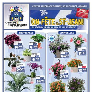 Image de la Promotion Circulaire Centre Jardinage Granby