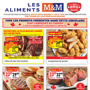 Image de la Promotion Circulaire Les Aliments M&M