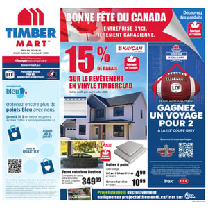 Image de la Promotion Circulaire Timber Mart