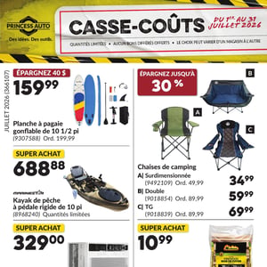 Image de la Promotion Circulaire Princess Auto - Casse-Coûts