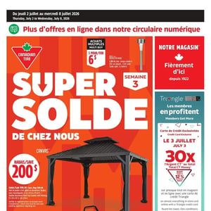 Image de la Promotion Circulaire Canadian Tire