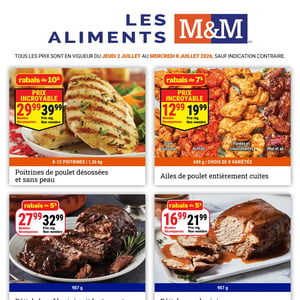 Image de la Promotion Circulaire Les Aliments M&M