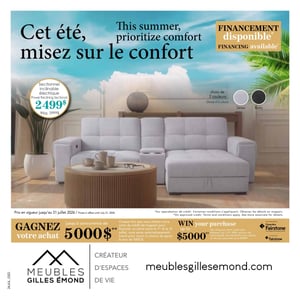 Image de la Promotion Circulaire Meubles Gilles Émond à Alma