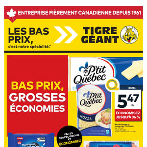 Image de la Promotion Circulaire Tigre Géant à Mont-Tremblant