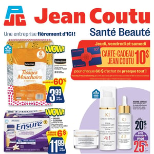 Image de la Promotion Circulaire Jean Coutu - Santé Beauté à Mont-Tremblant
