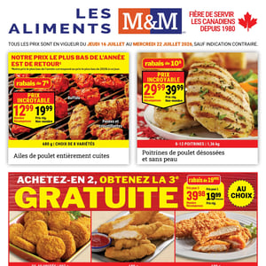 Image de la Promotion Circulaire Les Aliments M&M à Matane