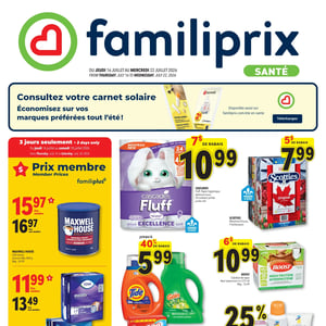 Image de la Promotion Circulaire Familiprix - Santé à Blainville