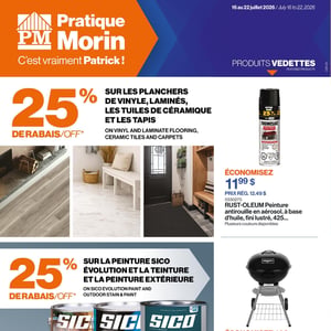 Image de la Promotion Circulaire Patrick Morin à Trois-Rivières