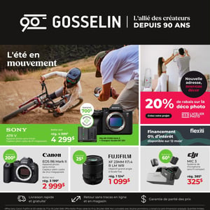 Image de la Promotion Circulaire Gosselin Photo à Trois-Rivières