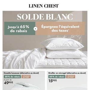 Image de la Promotion Circulaire Linen Chest à Québec