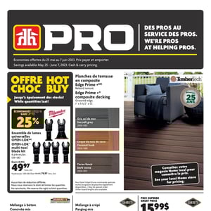 Image de la Promotion Circulaire Home Hardware - PRO à Trois-Rivières