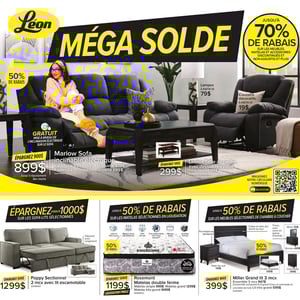 Image de la Promotion Circulaire Meubles Léon à Québec