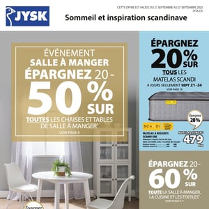 Image de la Promotion Circulaire Jysk à Saint-Jérôme