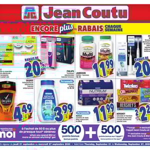 Image de la Promotion Circulaire Jean Coutu - Encore Plus de Rabais à Longueuil