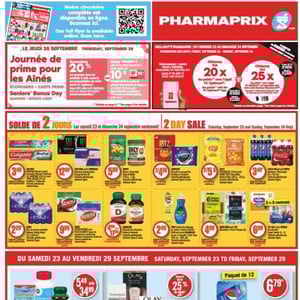 Image de la Promotion Circulaire Pharmaprix à Longueuil