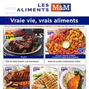 Image de la Promotion Circulaire Aliments M&M à Gatineau