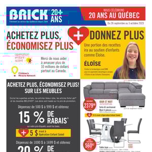 Image de la Promotion Circulaire Brick à Gatineau