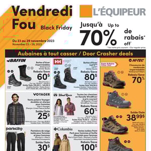 Image de la Promotion Circulaire L'Équipeur - Vendredi Fou