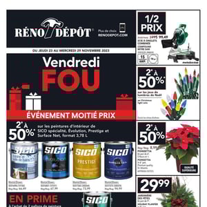Image de la Promotion Circulaire Réno-dépôt - Vendredi Fou