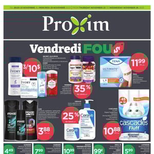 Image de la Promotion Circulaire Proxim - Vendredi Fou