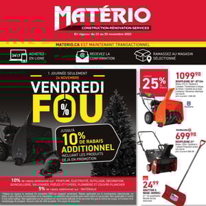 Image de la Promotion Circulaire Matério - Solde du Vendredi Fou