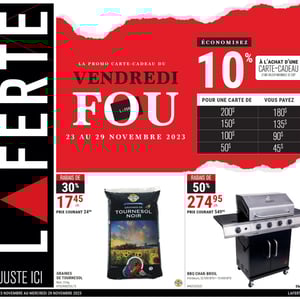 Image de la Promotion Circulaire Laferté - Vendredi Fou