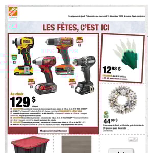 Image de la Promotion Circulaire Home Depot à Sherbrooke