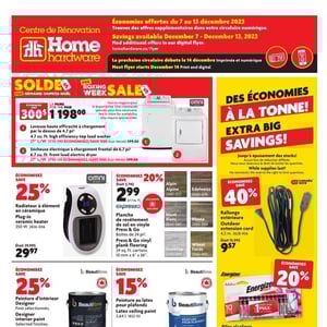 Image de la Promotion Circulaire Home Hardware - Centre de Rénovation à Sherbrooke