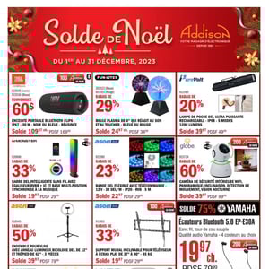 Image de la Promotion Circulaire Addison Électronique - Solde de Noël à Sherbrooke