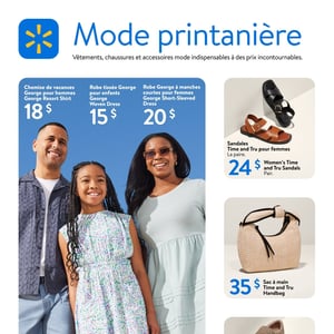 Image de la Promotion Circulaire Walmart - Mode Printanière à Saint-Bruno-de-Montarville