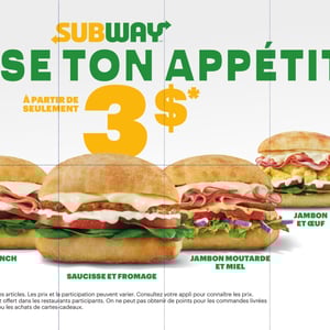 Image de la Promotion Circulaire Subway - Coupons 