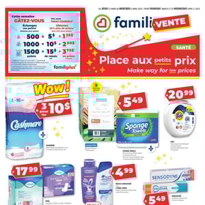 Image de la Promotion Circulaire Familiprix - Santé à Saint-Bruno-de-Montarville