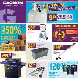 Image de la Promotion Circulaire GAGNON - La Grande Quincaillerie à Amqui