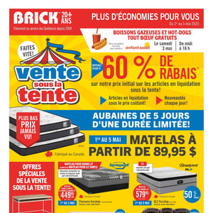 Image de la Promotion Circulaire Brick à Québec