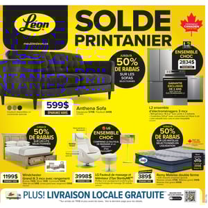 Image de la Promotion Circulaire Meubles Léon à Québec