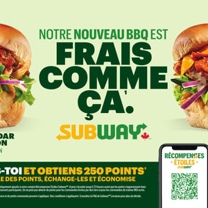 Image de la Promotion Circulaire Subway à Trois-Rivières