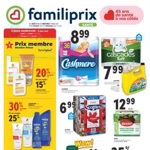 Image de la Promotion Circulaire Familiprix - Santé à Québec