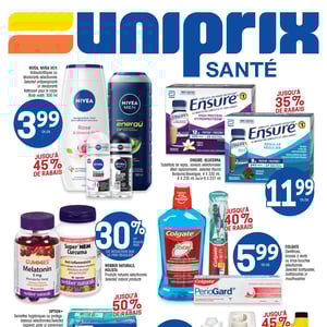 Image de la Promotion Circulaire Uniprix - Santé