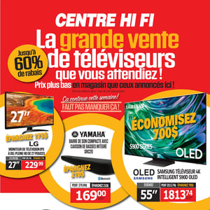 Image de la Promotion Circulaire Centre HI-FI à Boisbriand