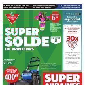 Image de la Promotion Circulaire Canadian Tire à Québec