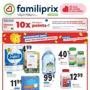 Image de la Promotion Circulaire Familiprix - Clinique à Québec