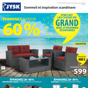 Image de la Promotion Circulaire Jysk à Québec