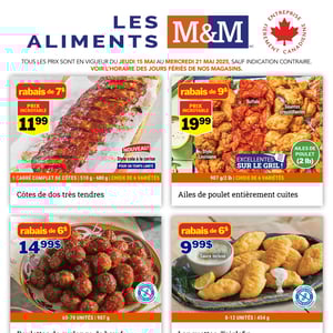 Image de la Promotion Circulaire Les Aliments M&M à Québec